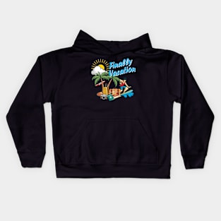 Finally vacation Kids Hoodie